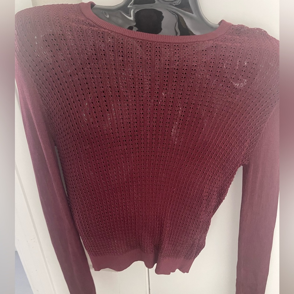 Free People Raw Garnet H20 Crew Pullover